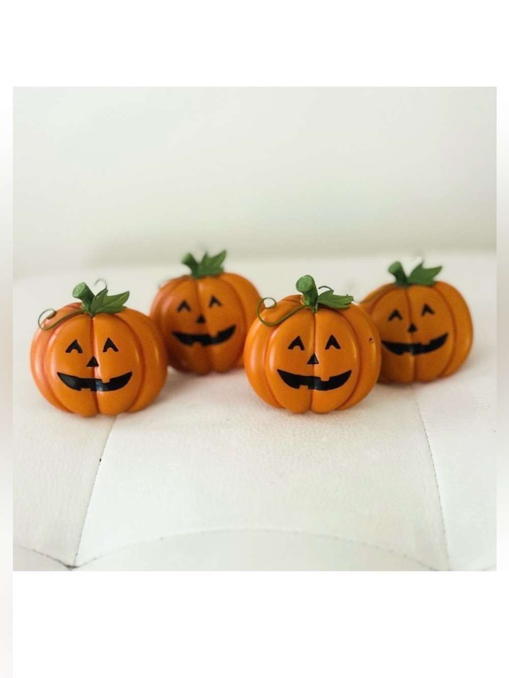 Pier 1 Halloween Pumpkin Napkin Rings Set of 4